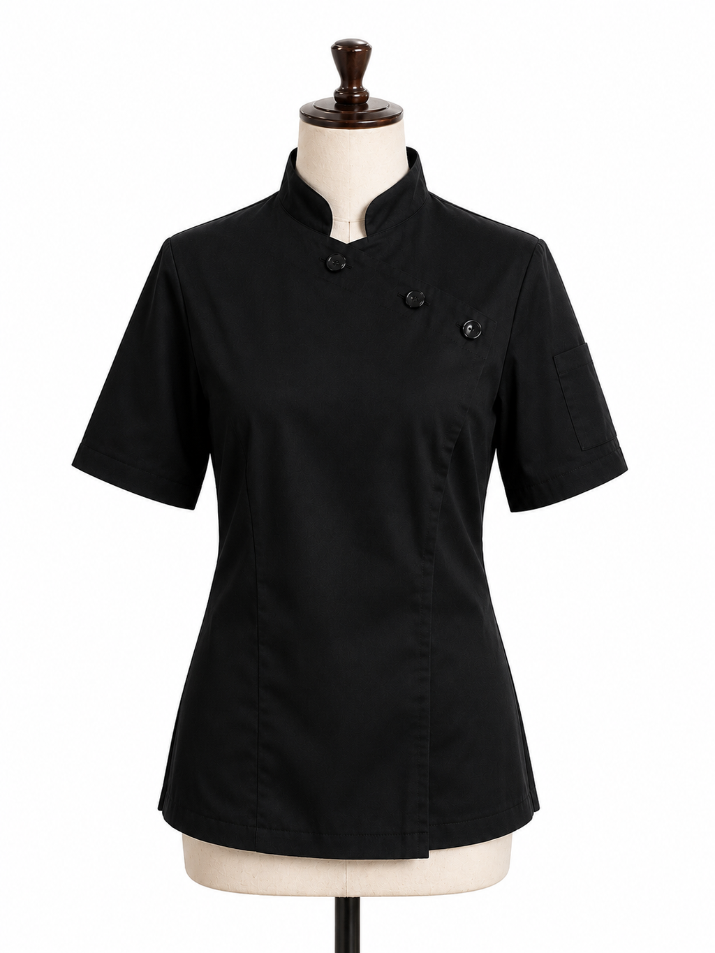 Chaqueta de Chef Mujer Askary Negra - Uniforme de Cocina en Chile