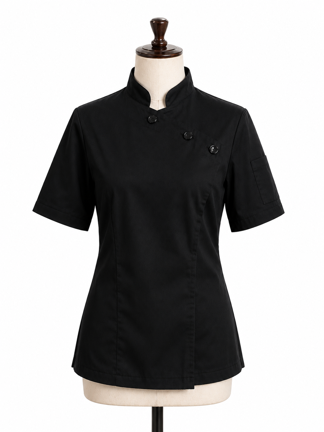 Chaqueta de Chef Mujer Askary Negra - Uniforme de Cocina en Chile