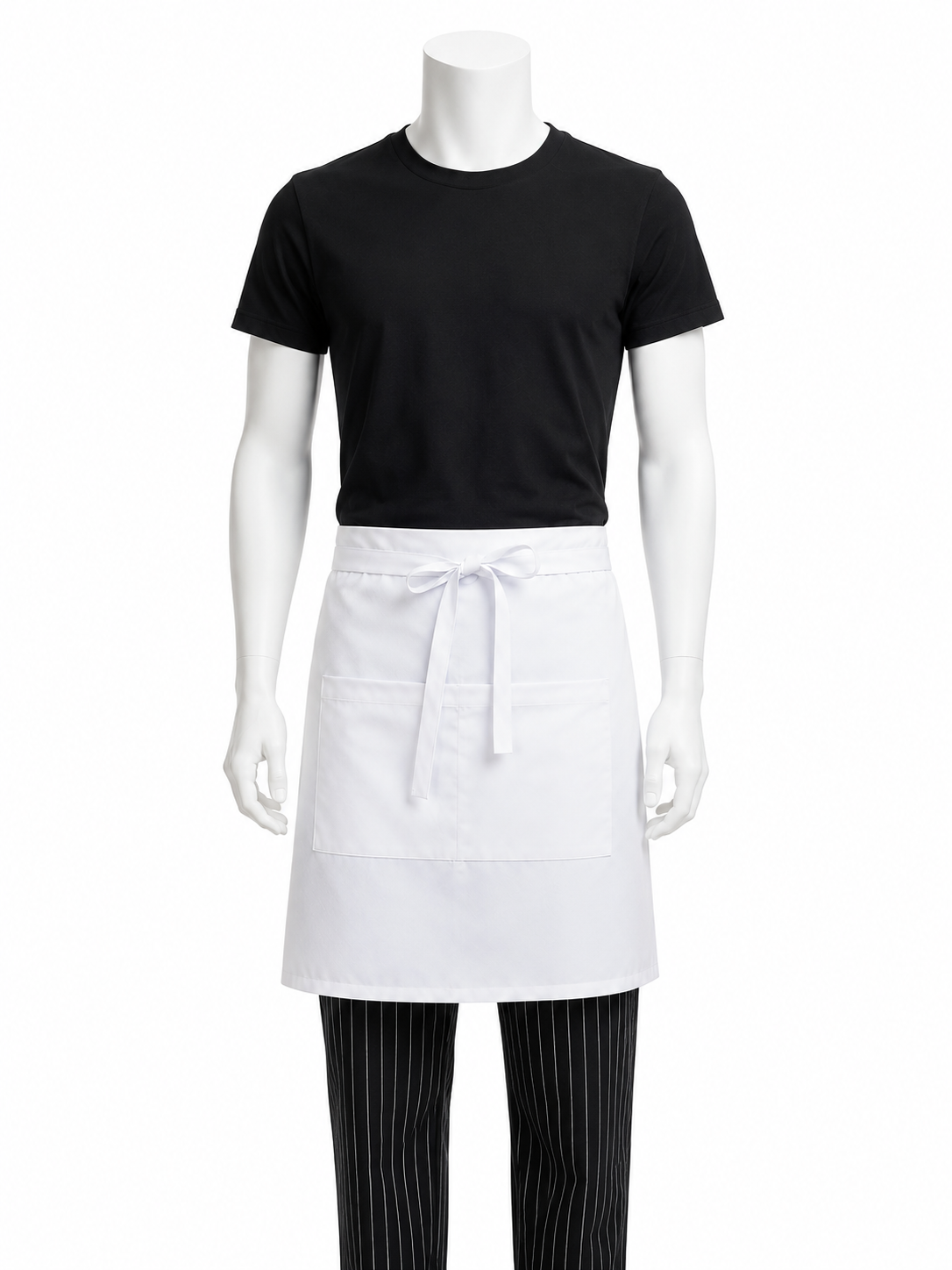Mandil de Cocina Unisex Negro y Blanco | Funcional y Resistente