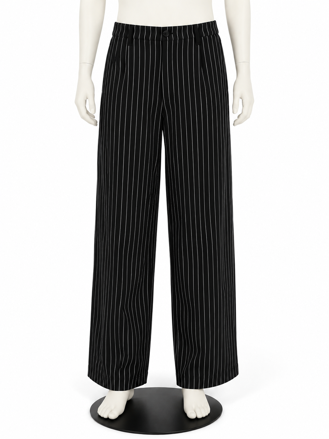 Pantalón chef hombre a rayas en maniquí fondo blanco Askary