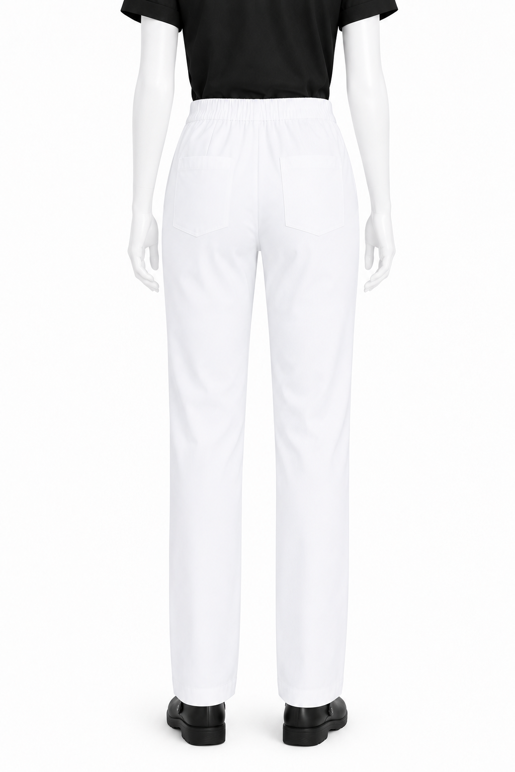 Pantalón Gastronómico Mujer Blanco Elasticado Askary | Uniforme de Cocina